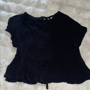 Altar’d state black tie back shirt